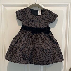 Carter’s 9 Months Baby Girl Animal Print Shortsleeve Dress with Bow